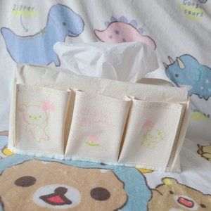 Rilakkuma - Tanpopo and Futago Hamster - Six Pockets Tissue Box Cover (Pink)